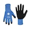Ge Coated Gloves, Foam Nitrile, Black/Blue, XL GG231XLC - alternate 1